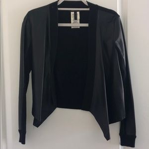 BCBG half faux leather jacket